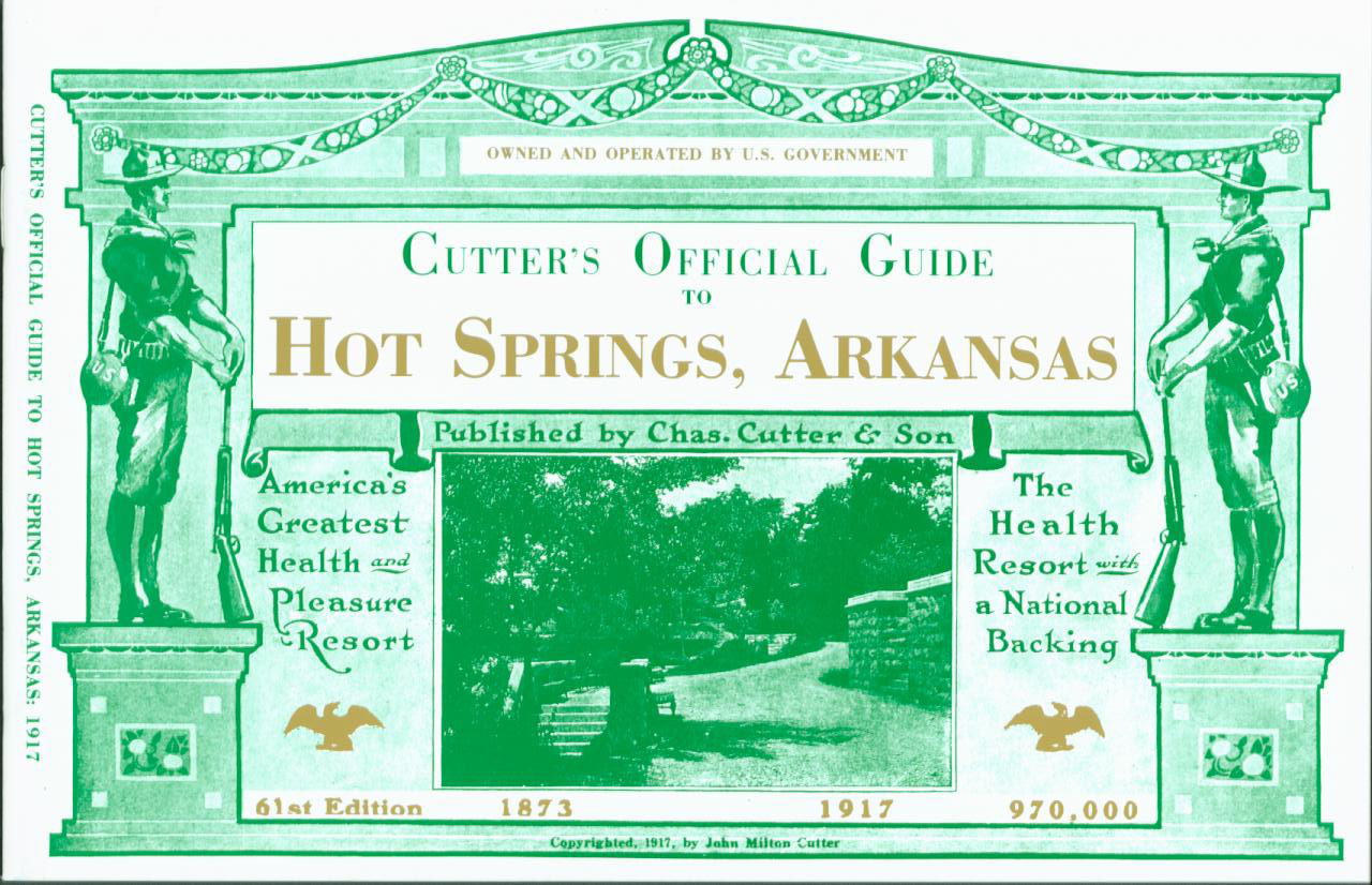 CUTTER'S OFFICIAL GUIDE TO HOT SPRINGS, ARKANSAS. 